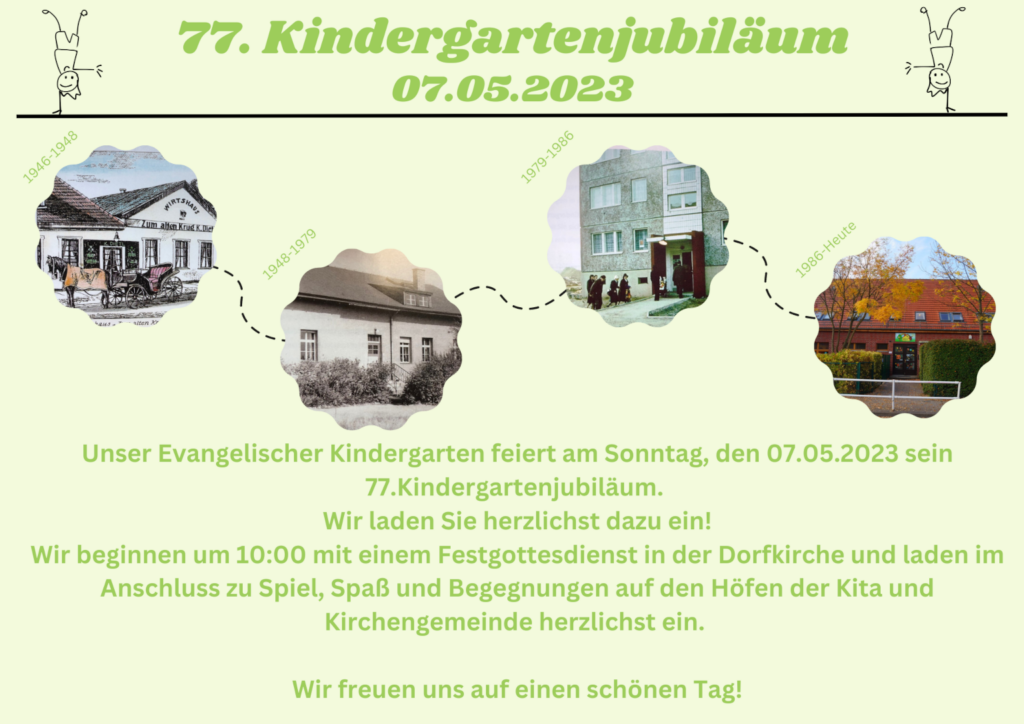 77. Kindergartenjubiläum am 07.05.2023